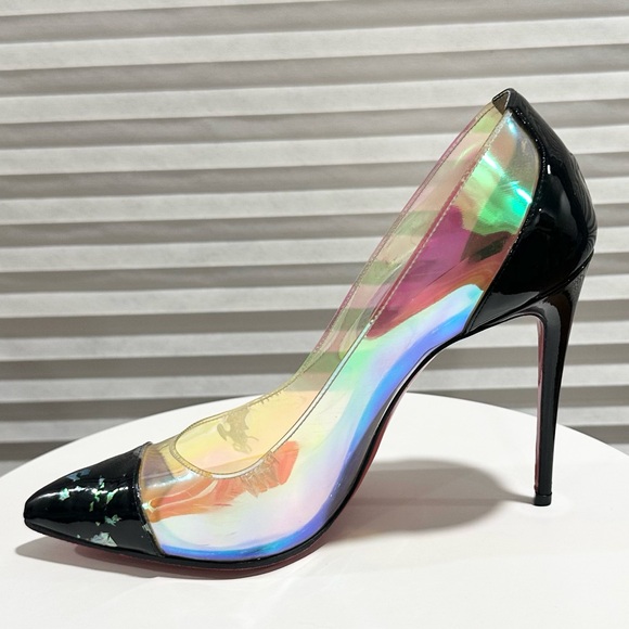 🌺 CHRISTIAN LOUBOUTIN🌺 Iridescent PVC Debout Size: 36.5 - Picture 4 of 16